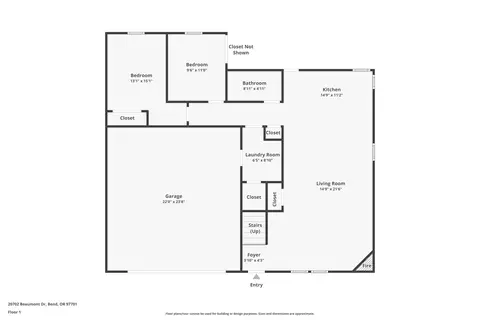 Floorplan - 20702 Beaumont Dr, Bend, OR 97701 photo 4 of 6