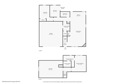 Floorplan - 20702 Beaumont Dr, Bend, OR 97701 photo 6 of 6