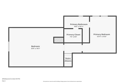 Floorplan - 20702 Beaumont Dr, Bend, OR 97701 photo 5 of 6