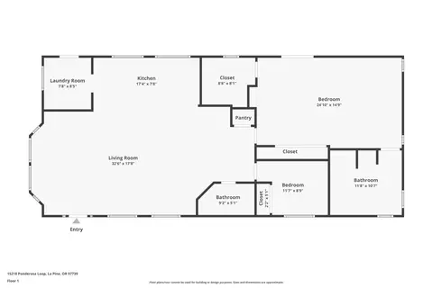 Floorplan - 15218 Ponderosa Loop, La Pine, OR 97739 photo 1 of 1