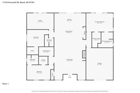 Floorplan - 17133 Norwalk Rd, Bend, OR 97707 photo 1 of 2