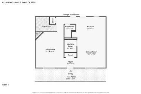 Floorplan - 62761 Hawkview Rd, Bend, OR 97701 photo 1 of 2