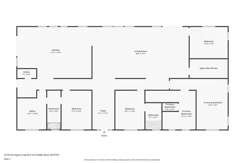 Floorplan - 67135 Harrington Loop Rd, Bend, OR 97703 photo 1 of 2