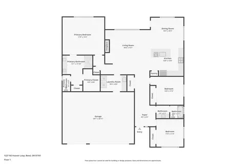 Floorplan - 1227 NE Hoover Loop, Bend, OR 97701 photo 2 of 2