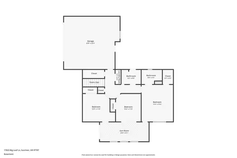 Floorplan - 17822 Big Leaf Ln, Sunriver, OR 97707 photo 1 of 3