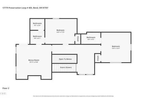 Floorplan - 17780 Preservation Loop #486, Bend, OR 97707 photo 1 of 2