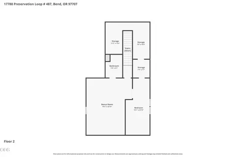 Floorplan - 17788 Preservation Loop #487, Bend, OR 97707 photo 2 of 2