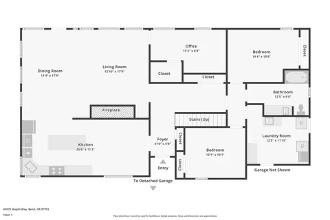 Floorplan - 65025 Wapiti Way, Bend, OR 97703 photo 2 of 3