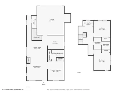 Floorplan - 912 E Timber Pine Dr, Sisters, OR 97759 photo 1 of 1