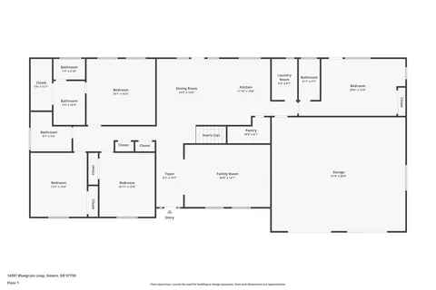 Floorplan - 14597 Bluegrass Loop, Sisters, OR 97759 photo 1 of 2