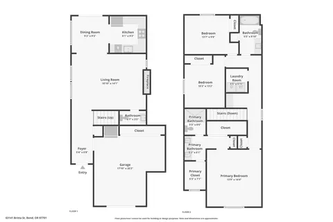 Floorplan - 63141 Britta St, Bend, OR 97703 photo 2 of 2