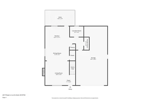 Floorplan - 20177 NW Roper Ln, Bend, OR 97703 photo 1 of 6