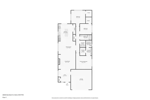 Floorplan - 20546 Aberdeen Ct, Bend, OR 97702 photo 1 of 1