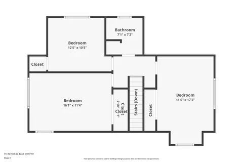 Floorplan - 714 NE 10th St, Bend, OR 97701 photo 4 of 5