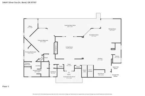 Floorplan - 54641 Silver Fox Dr, Bend, OR 97707 photo 1 of 4