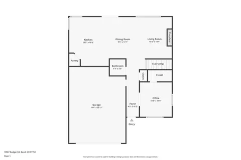 Floorplan - 19987 Badger Rd, Bend, OR 97702 photo 1 of 3