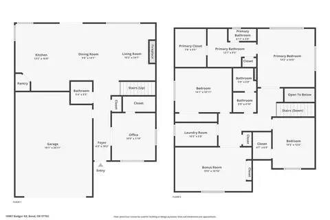 Floorplan - 19987 Badger Rd, Bend, OR 97702 photo 3 of 3