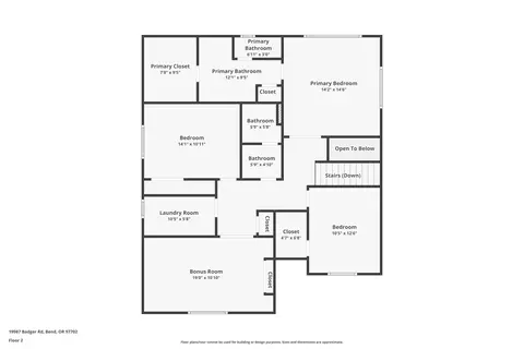 Floorplan - 19987 Badger Rd, Bend, OR 97702 photo 2 of 3