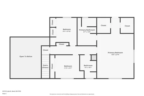Floorplan - 61573 E Lake Dr, Bend, OR 97702 photo 2 of 2