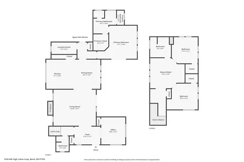 Floorplan - 2234 NW High Lakes Loop, Bend, OR 97703 photo 3 of 3