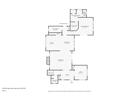 Floorplan - 2234 NW High Lakes Loop, Bend, OR 97703 photo 2 of 3