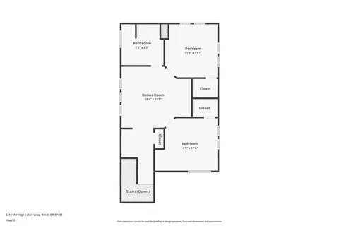 Floorplan - 2234 NW High Lakes Loop, Bend, OR 97703 photo 1 of 3