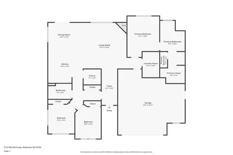 Floorplan - 2714 NW 23rd Loop, Redmond, OR 97756 photo 1 of 1