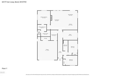Floorplan - 63177 Iner Loop, Bend, OR 97701 photo 1 of 2