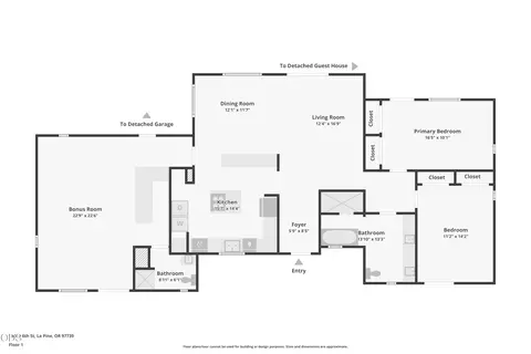 Floorplan - 15512 6th St, La Pine, OR 97739 photo 1 of 3