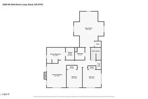 Floorplan - 3368 NE Wild Rivers Loop, Bend, OR 97701 photo 6 of 6