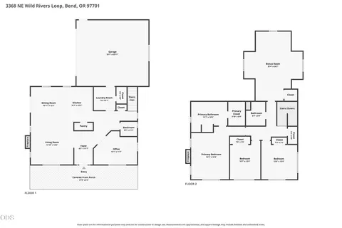 Floorplan - 3368 NE Wild Rivers Loop, Bend, OR 97701 photo 1 of 6