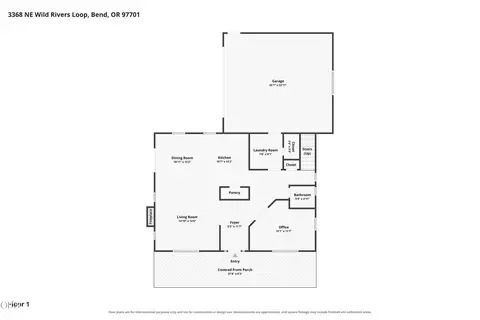 Floorplan - 3368 NE Wild Rivers Loop, Bend, OR 97701 photo 5 of 6