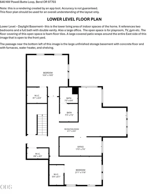 Floorplan - 646 NW Powell Butte Loop, Bend, OR 97703 photo 3 of 3
