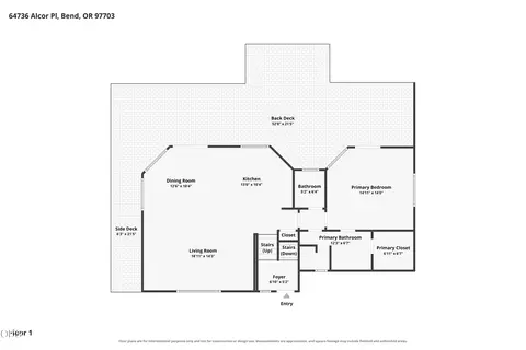 Floorplan - 64736 Alcor Pl, Bend, OR 97703 photo 1 of 3