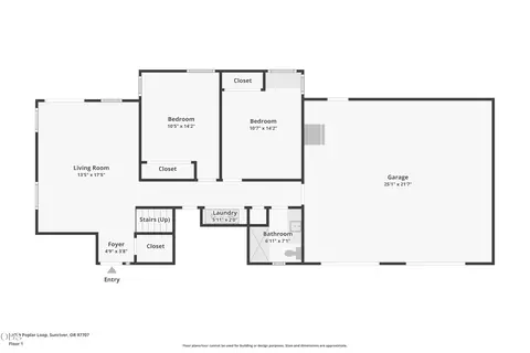 Floorplan - 57715 Poplar Loop, Sunriver, OR 97707 photo 1 of 3