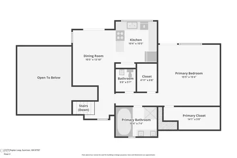 Floorplan - 57715 Poplar Loop, Sunriver, OR 97707 photo 3 of 3