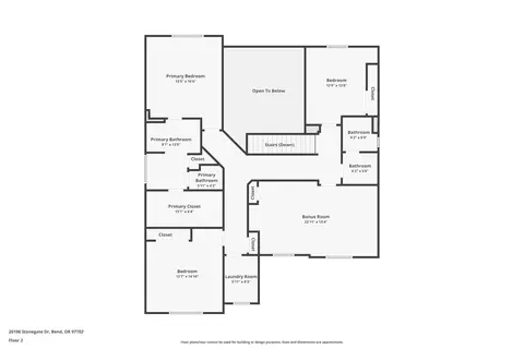 Floorplan - 20106 Stonegate Dr, Bend, OR 97702 photo 4 of 6
