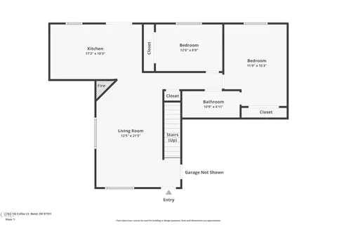 Floorplan - 3353 NE Collier Ct, Bend, OR 97701 photo 1 of 4