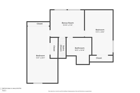 Floorplan - 3353 NE Collier Ct, Bend, OR 97701 photo 2 of 4