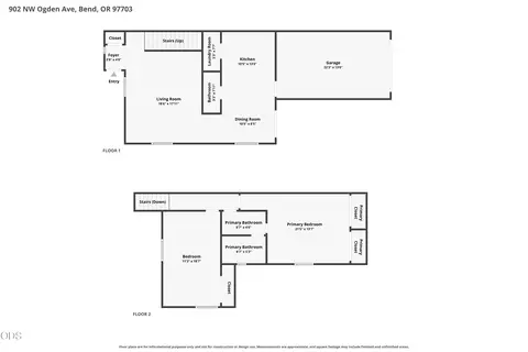 Floorplan - 902 NW Ogden Ave, Bend, OR 97703 photo 2 of 2