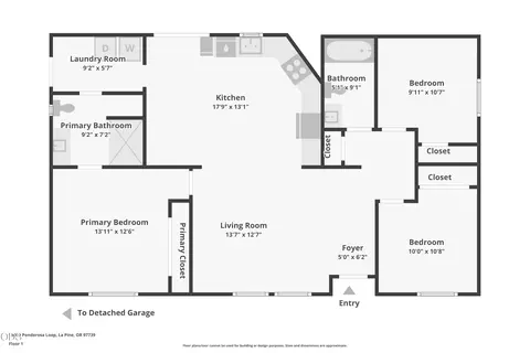 Floorplan - 15362 Ponderosa Loop, La Pine, OR 97739 photo 1 of 3