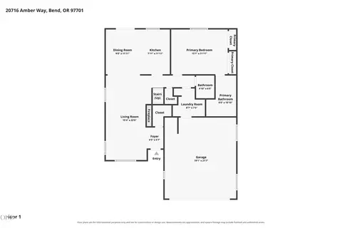 Floorplan - 20716 Amber Way, Bend, OR 97701 photo 1 of 3