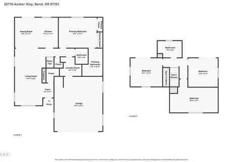Floorplan - 20716 Amber Way, Bend, OR 97701 photo 3 of 3