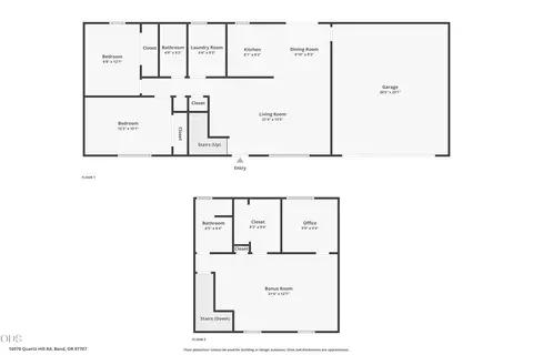 Floorplan - 16970 Quartz Hill Rd, Bend, OR 97707 photo 3 of 3