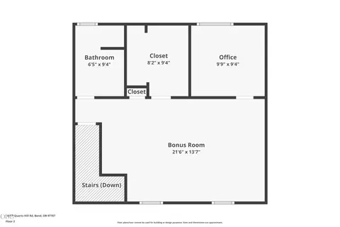Floorplan - 16970 Quartz Hill Rd, Bend, OR 97707 photo 2 of 3