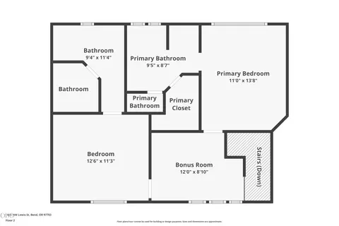 Floorplan - 1683 NW Lewis St, Bend, OR 97703 photo 2 of 2
