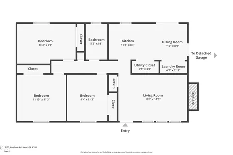 Floorplan - 19092 Shoshone Rd, Bend, OR 97702 photo 1 of 1