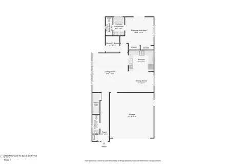 Floorplan - 19622 Harvard Pl, Bend, OR 97702 photo 1 of 3