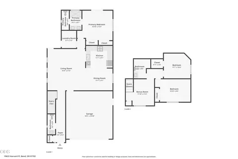Floorplan - 19622 Harvard Pl, Bend, OR 97702 photo 3 of 3