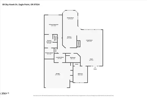 Floorplan - 89 Skyhawk Dr, Eagle Point, OR 97524 photo 1 of 1